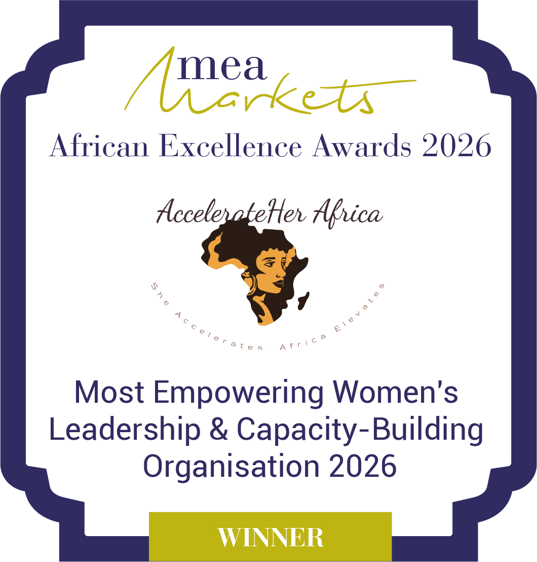 MEA Markets African Excellence Awards 2026 winner badge — AccelerateHER Africa