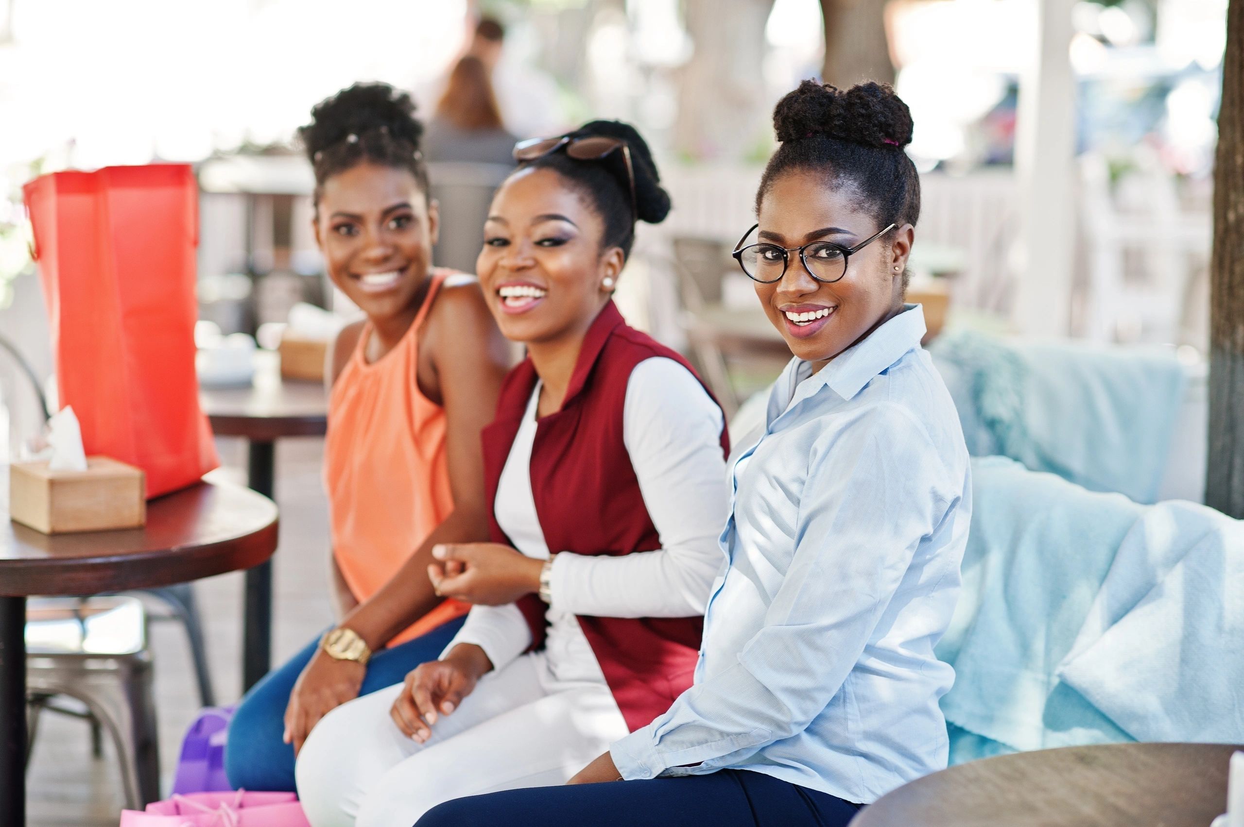 African women gathering in the She Who Accelerates Community space